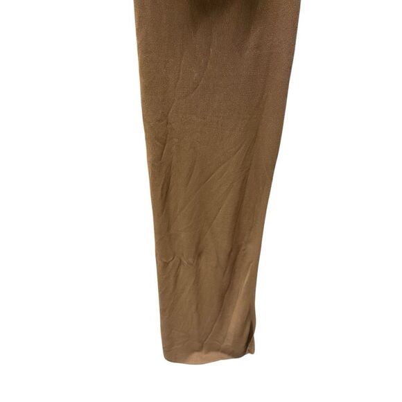 New Aya Muse Edo Halterneck Draped Maxi Dress XS Medium Brown - Picture 5 of 9